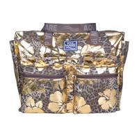 BORSA MARE QUADRATA MACULATA IBISCUS 100% PL AQUA DI MARE 22926 GOLD