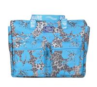 BORSA MARE QUADRATA MACULATA IBISCUS 100% PL AQUA DI MARE 22926 TURCHESE