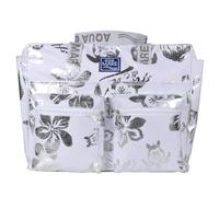 BORSA MARE RIB STOP QUADRATA IBISCUS METAL 100% PL AQUA DI MARE