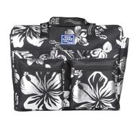 BORSA MARE RIB STOP QUADRATA IBISCUS METAL 100% PL AQUA DI MARE