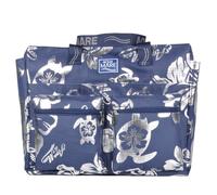 BORSA MARE RIB STOP QUADRATA IBISCUS METAL 100% PL AQUA DI MARE