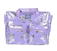 BORSA MARE RIB STOP QUADRATA IBISCUS METAL 100% PL AQUA DI MARE
