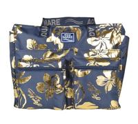 BORSA MARE RIB STOP QUADRATA IBISCUS METAL 100% PL AQUA DI MARE
