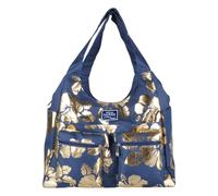 BORSA MARE RIB STOP TONDA IBISCUS METAL 100% PL AQUA DI MARE