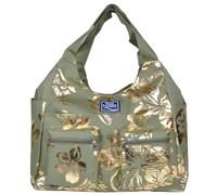 BORSA MARE RIB STOP TONDA IBISCUS METAL 100% PL AQUA DI MARE