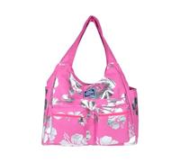 BORSA MARE RIB STOP TONDA IBISCUS METAL 100% PL AQUA DI MARE