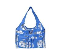 BORSA MARE RIB STOP TONDA IBISCUS METAL 100% PL AQUA DI MARE