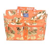 BORSA MARE RIB STOP TONDA IBISCUS METAL 100% PL AQUA DI MARE