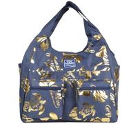 BORSA MARE RIB STOP TONDA IBISCUS METAL 100% PL AQUA DI MARE