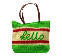 Borsa mare spiaggia beach in Paglia grande con chiusura zip e tasca portaoggetti