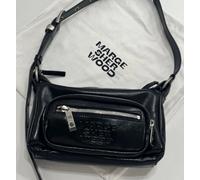 Borsa Marge Sherwood Outpocket Hobo Mini nera lucida / nuova / FedEx