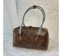 Borsa MARGE SHERWOOD SOFT BOSTON in pelle marrone lavata / FedEx