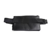 Borsa Marsupio da Uomo Casual Vintage in Pelle PU Nera | Leggera, Capiente e Mani Libere, per Passeggiate Col Cane e Giri in Bici, Stile Semplice