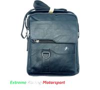 BORSA MASCHILE TRACOLLA BORSELLO BLACK LOGO METALLICO CITROEN CM 26X22X6