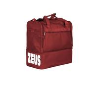 Borsa Maxi per Zeus Sport Spazioso Scomparto Principale Relax Allenamento Fitness Palestra Borsone Borse Borsoni Attrezzatura Sportiva Calcio Calcetto Fondo Rigido (Granata, H 52 x L 52 x P 36 cm)