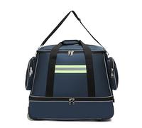 Borsa medica con manico telescopico riflettente e tracolla, borsa vuota per il primo soccorso per pompieri, salvataggio all'aperto, escursionismo, blu navy, S