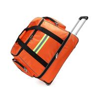 Borsa medica con manico telescopico riflettente e tracolla, borsa vuota per il primo soccorso per pompieri, salvataggio all'aperto, escursionismo, Arancione, L