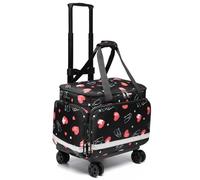 Borsa medica con rotelle, trolley per infermieri, EMT CNA RN, vuota, per primo soccorso, assistenza sanitaria, infermieristica, studenti, borsone, con ruote, per lavoro, medici e dottori, Cuore