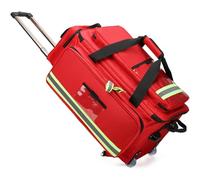 Borsa medica con ruote, zaino di emergenza portatile, grande capacità, kit di pronto soccorso con scomparti per professionisti della salute