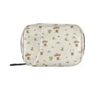 Borsa medica da cowboy con scomparti staccabili, pratico organizer per pillole piccolo per portafoglio