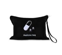 Borsa medica da viaggio organizer per medicinali, pillole, medicinali, pillole, medicinali, borse portatili con cinghia anti-perdita, Meds Bag 4-5, casual