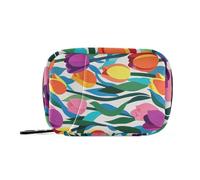 Borsa medica di viaggio attaccabile degli scomparti staccabili dei farmaci del fiore variopinta