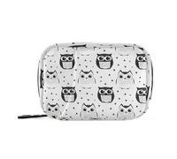 Borsa medica in stile cartone animato semplice con gufo animale con scomparti staccabili comoda borsa medica