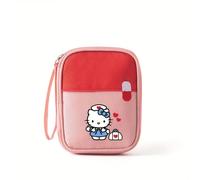 Borsa medica portatile con stampa di Hello Kitty, kit di pronto soccorso da viaggio, scatola di emergenza per la casa e l'esterno per medicinali e prevenzione epidemie, kit per la salute grigio,verde,