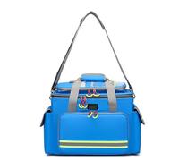 Borsa medica portatile, impermeabile, isolata per il trasporto di vaccini e kit di pronto soccorso, Blu, S
