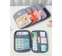 Borsa medica portatile stampata con "My First Aid Kit" e icona della pillola, kit di pronto soccorso compatto adatto per viaggi e casa, borsa portatile per medicinali, kit di medicina conveniente, con