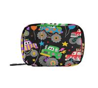 Borsa medicinale nera con scomparti rimovibili per borsa con motivo auto carino