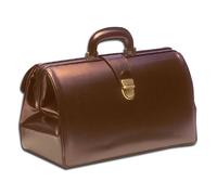 Borsa Medico SUPERTEXAS GIMA Pelle Marrone Cartella Dottore Veterinario Studio