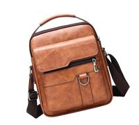 Borsa Messaggistica Professionale - Borse Messenger Da Uomo Per Il Lavoro | Borsa Messaggero Business In Pelle PU Messaggero, Petto Portatile Retro Leggero Di Grande Capacità P, cachi., Se référer au