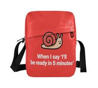 Borsa messenger a tracolla borsa a tracolla borsa casual tracolla regolabile per viaggio viaggio I Am Ready