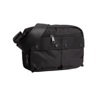 Borsa Messenger Borsa a tracolla in tessuto Oxford, casual, for uomo, borsa alla moda, valigetta(Black)