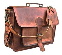 Borsa messenger in vera pelle vintage valigetta grande borsa a tracolla robusto del computer laptop bag