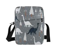 borsa messenger per gli uomini Nevicata Brontosauro Dinosauro Grigio Borsa A Tracolla Per Donna Cinghia Regolabile per sport all'aria aperta sport all'aria aperta bandoleras para hombre