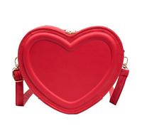 Borsa Messenger Piccola A Forma di Cuore Crossbody Borsa Creativa PU Cambiamento Borsa per Incontri A Forma di Cuore Spalla per Le Donne Catena In Pu