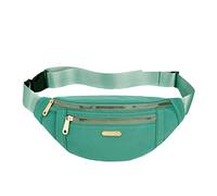 Borsa messenger versatile, borsa a tracolla in tessuto casual, borsa a tracolla multi strato per cellulare, Verde, Taglia unica