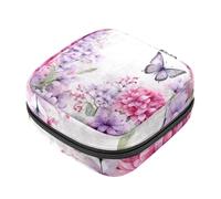 Borsa mestruale,Borsa per tovaglioli igienici,Fiori Farfalla,Porta tamponi per borsa