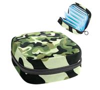 Borsa mestruale,Sacchetto di immagazzinaggio del tovagliolo sanitario,Camouflage classico tradizionale,Porta tamponi per borsa