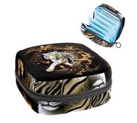 Borsa mestruale,Sacchetto di immagazzinaggio del tovagliolo sanitario,Dragon Tiger Tai Chi Gossip,Porta tamponi per borsa