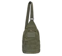 Mil-Tec Borsa a tracolla Crossbody - tattica con sistema MOLLE, 30x18x11 Oliva Uomo