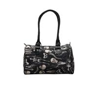 Borsa Mini Bowling Rockabilly Goth Con Teschi E Scheletri Anatomia