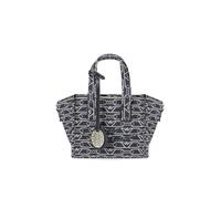 BORSA MINI MONOGRAM BLU ÉCRU EMPORIO ARMANI