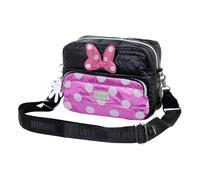 Borsa Minnie a Tracolla iBiscuit Padding Air Disney Nero e Viola Karactermania