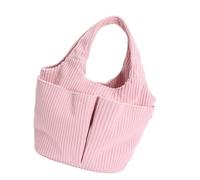 Borsa morbida in velluto a coste per pendolarismo spaziosi organizer leggera con manico superiore pratica borsa per il trasporto quotidiano, Confezione, As the pic show