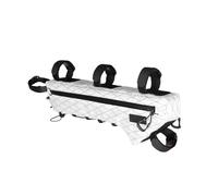 Borsa Moto Borsa Telaio Bici Traversa Triangolare Bicicletta Resistente All'acqua MTB E Strada Ghiaia Lunghezze Superiori A 17 Pollici Bagagli Motos(White-2.4L)