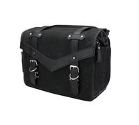 Borsa Moto Posteriore Borsa Laterale Per Moto In Tela Cerata E Pelle Universale Retrò Per Softail Dyna Sportster Per Cruiser 11L 15L Laterali(15L)