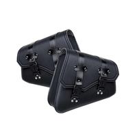 Borsa Moto Posteriore Borse Laterali Universali Moto In Pelle PU Borsa Portautensili Con Portaborraccia, Borsa Per Bagagli Da Cafe Racer Impermeabile Per Cruiser E Custom. Laterali Moto(A Pair)